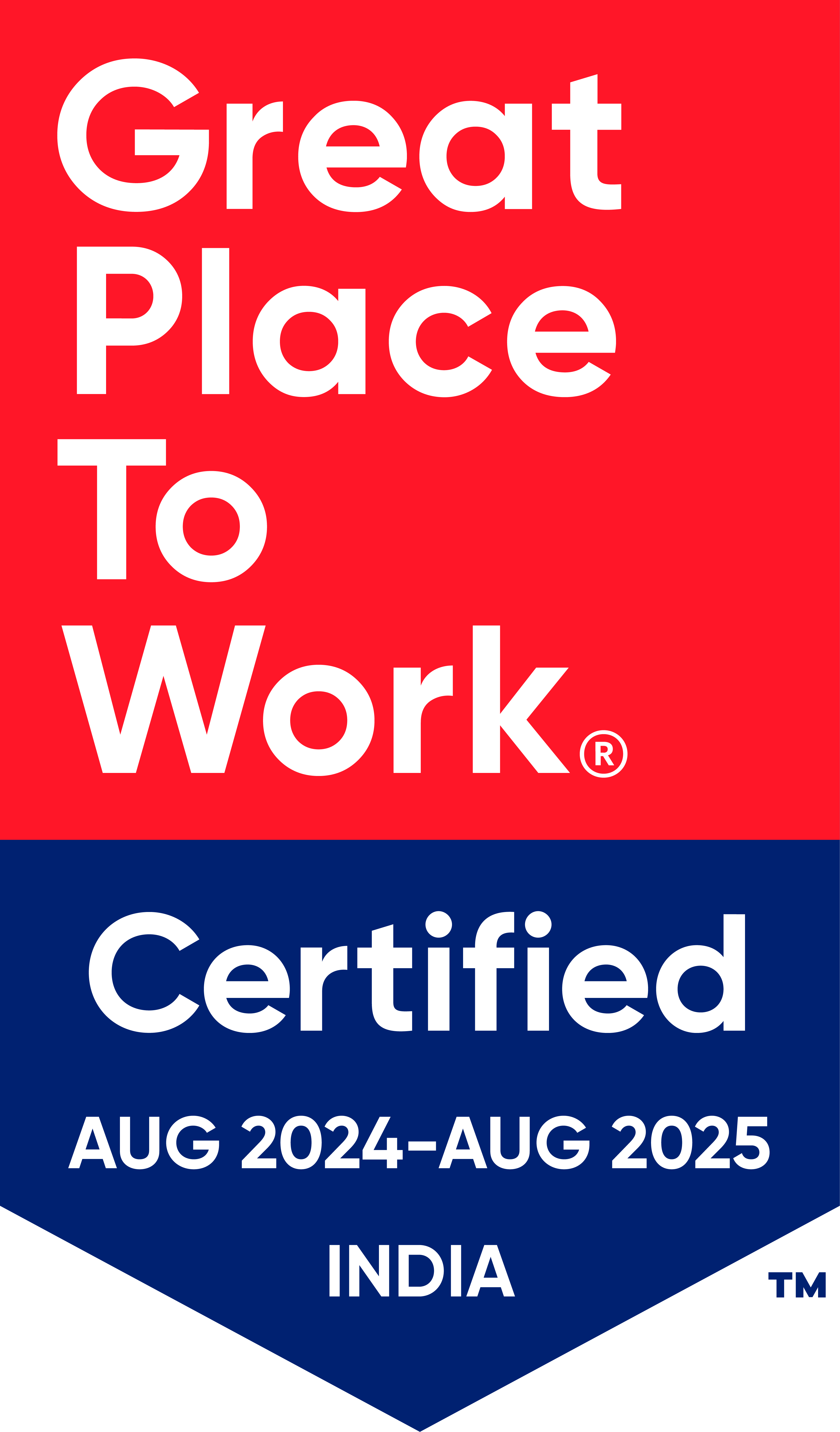 GPTW Certification Badge AUG 2024-2025