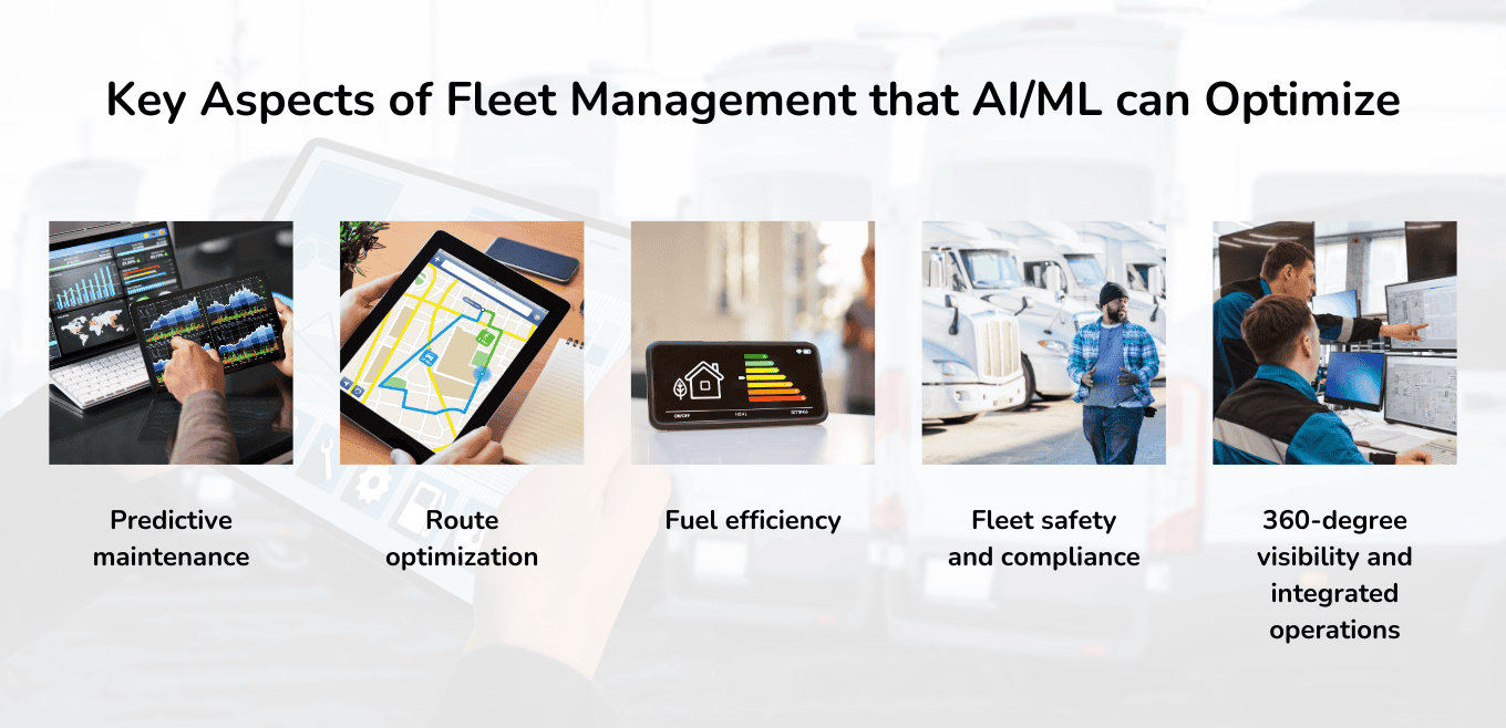 Key Aspects of Fleet Management that AI/ML can Optimize